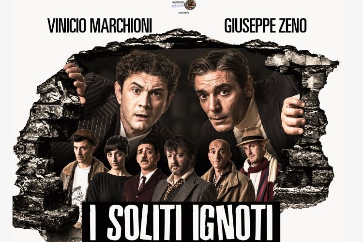 Ladri per caso: I soliti ignoti in scena  dal 7 al 9 febbraio 2020 con Vinicio Marchioni regista e interprete e Giuseppe Zeno